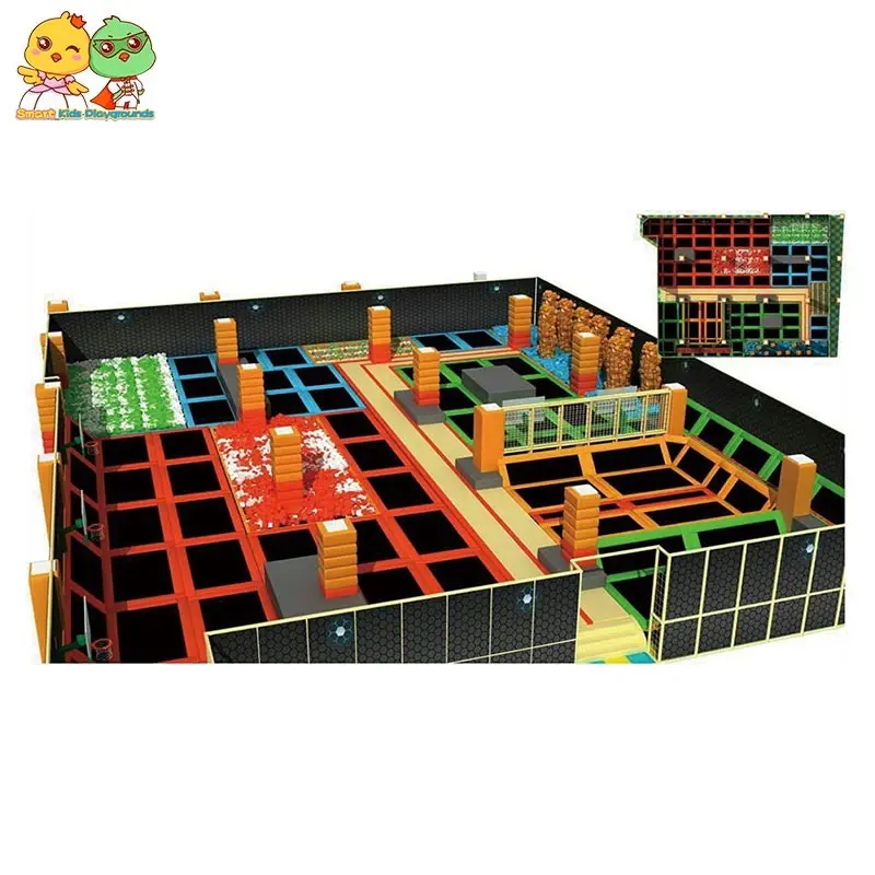 Custom indoor trampoline park sale Smart Kids Playgrounds 3