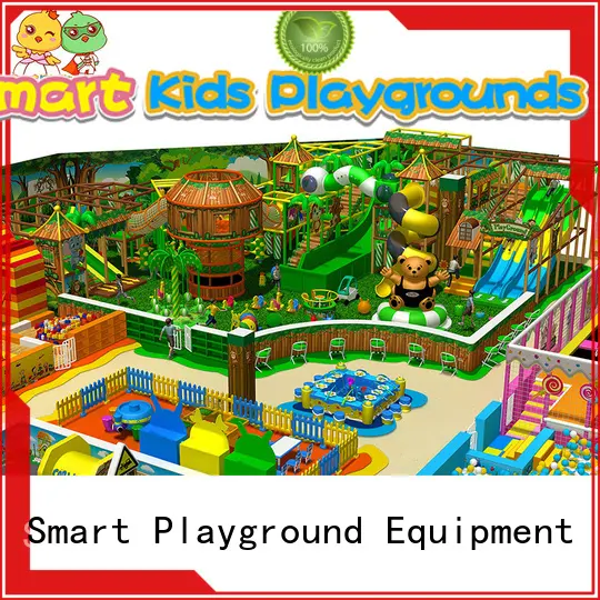 Smart Kids Playgrounds Brand trampoline approved indoor plastic jungle gym ce 1