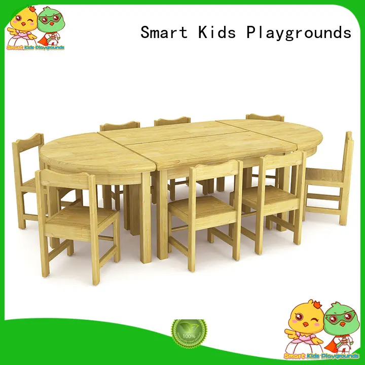 Wholesale school wooden kindergarten furniture Smart Kids Playgrounds Brand 1