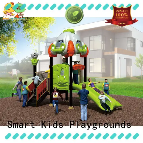 wooden playground slide slides jungle for kindergarten Smart Kids Playgrounds 1