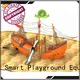 Smart Kids Playgrounds wooden outdoor slide directly sale for supermarket 1