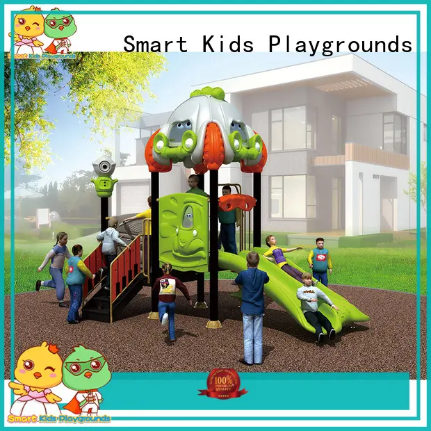Smart Kids Playgrounds durable wooden slide plastic for kindergarten 1