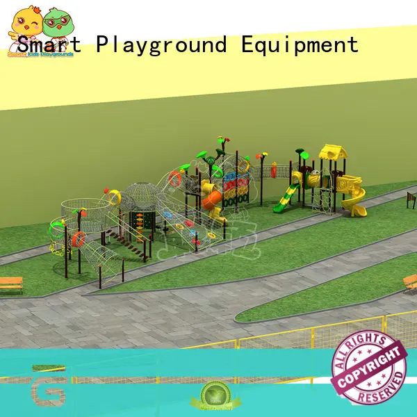 SKP park wooden slide wholesale for pre-school 1