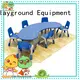 security childrens wooden table and chairs table special design for Kids care center 1