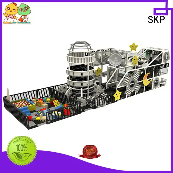 multifuntional space theme playground maze Slide for play centre 1