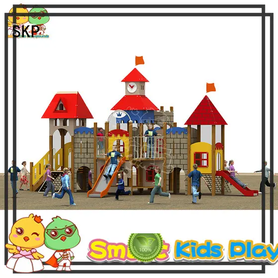 SKP outdoor wooden slide for supermarket 1