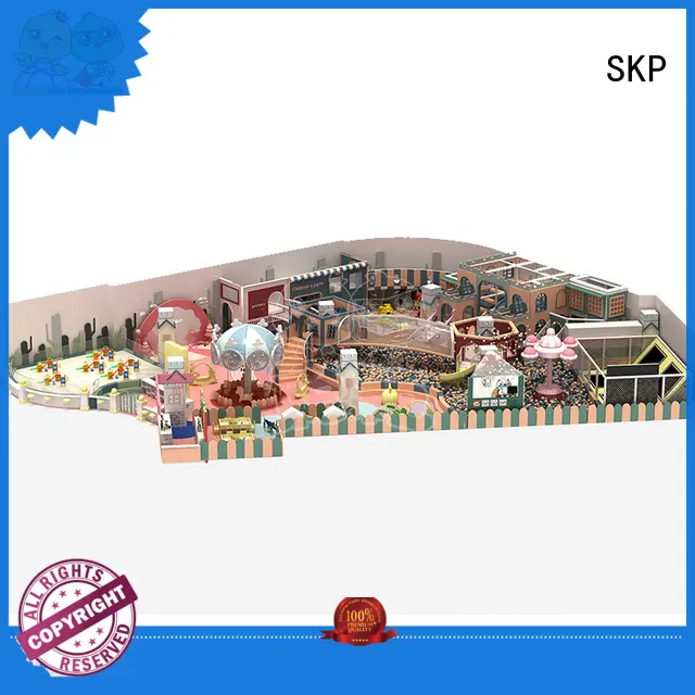 SKP wooden playground equipment high quality for play centre 1