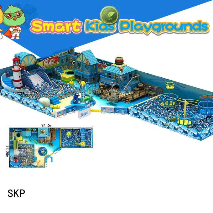 SKP indoor ocean themed playground supplier for restaurant 1