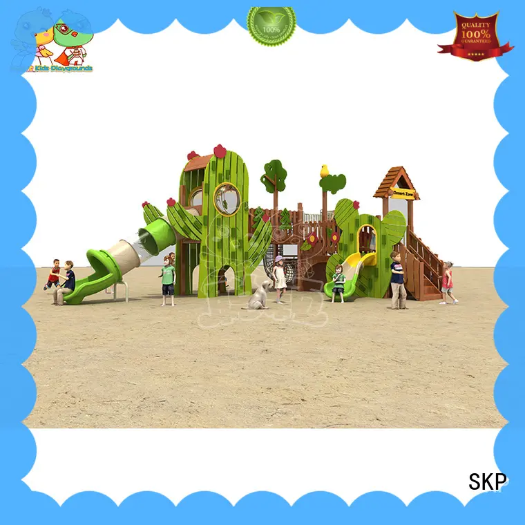 SKP kids wooden slide directly sale for kindergarten 1