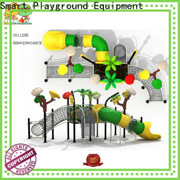 stable tube slide wooden for pre-school 1