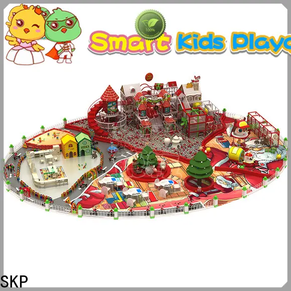 SKP funny wooden playground equipment high quality for indoor 1