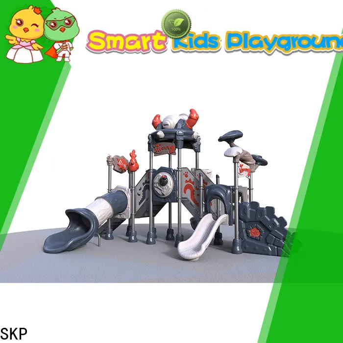 SKP park wooden slide wholesale for residential area 1