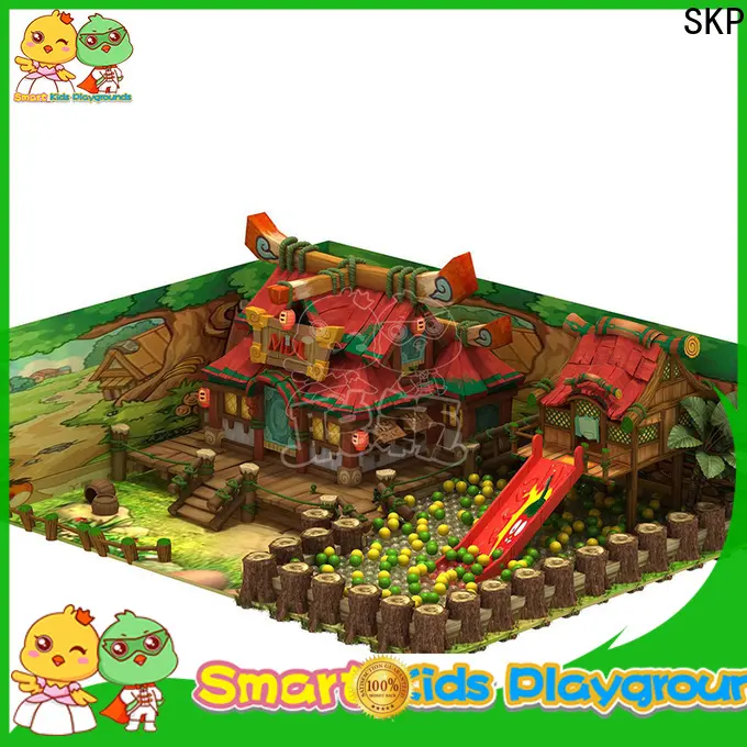 SKP popular wooden playground equipment high quality for plaza 1