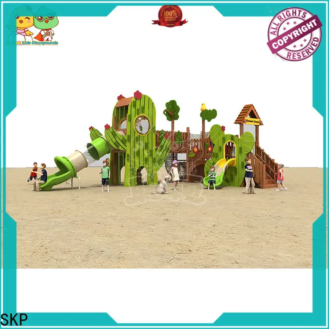 SKP safe wooden slide online for residential area 1
