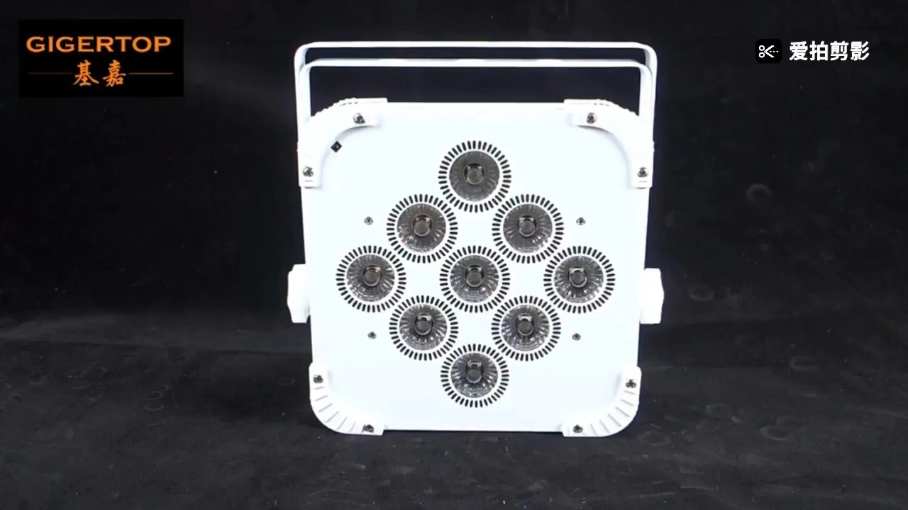 9x18W Battery Powered Wireless PAR Light with DMX & Smartphone Control 1