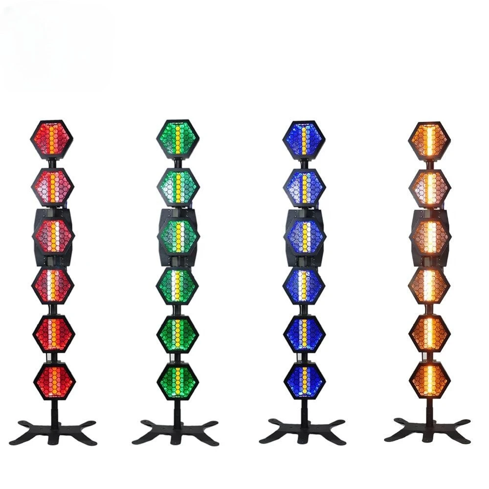 Retro Style Stage LED Par Light RGB Matrix Pixel Control Lighting System with Flight Case 1