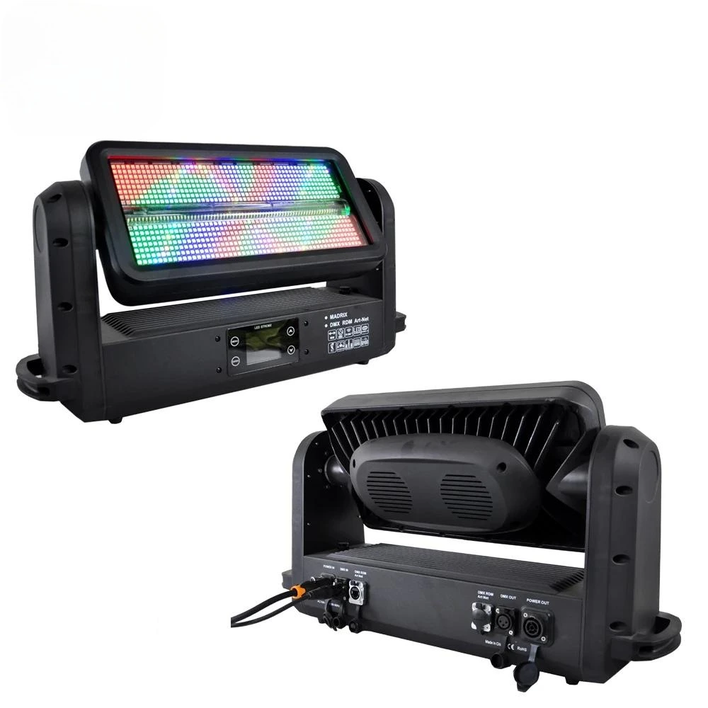 3000W Hybrid Strobe and Wash Moving Head - IP65 Waterproof Aluminum Body with RGBW Color Mixing 1
