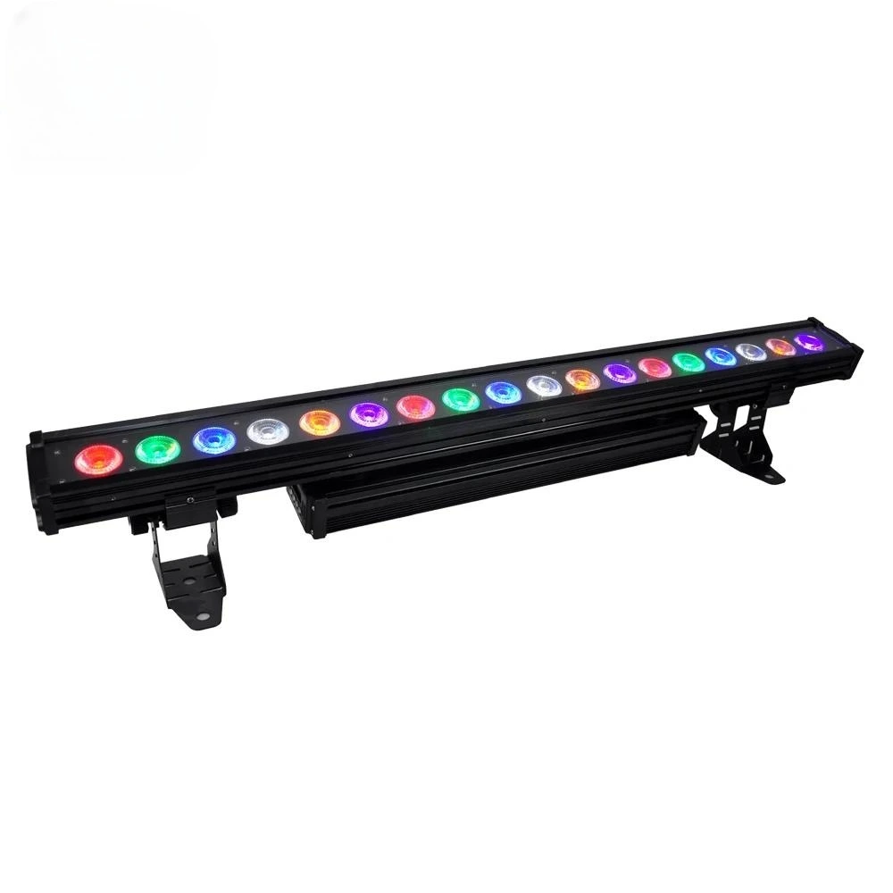 IP20 6-in-1 RGBWA UV DMX LED Wall Wash Light for Dynamic Color Changing Effects in Disco Bar and Stage 1