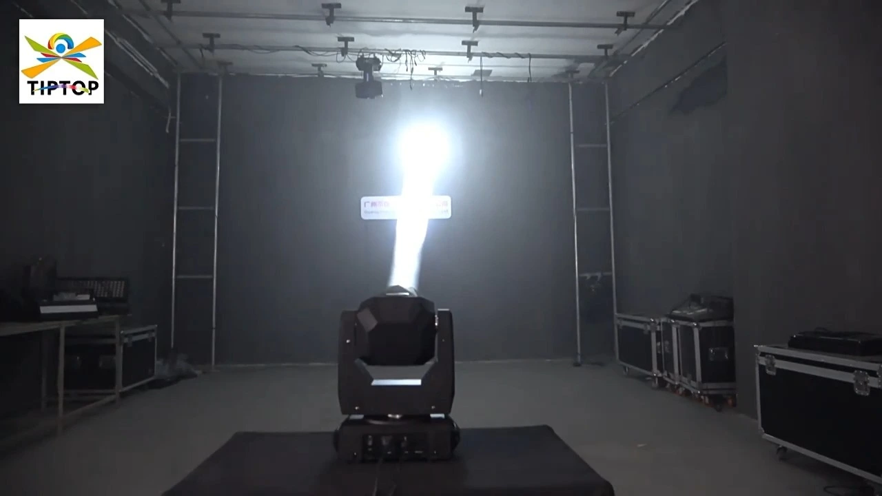 Stage Lighting Beam Moving Head 380W – 18 DMX Channels, Dual Prism Lens, Rainbow Color Wheel for High-Impact Concert, Theater, and Club Shows 1