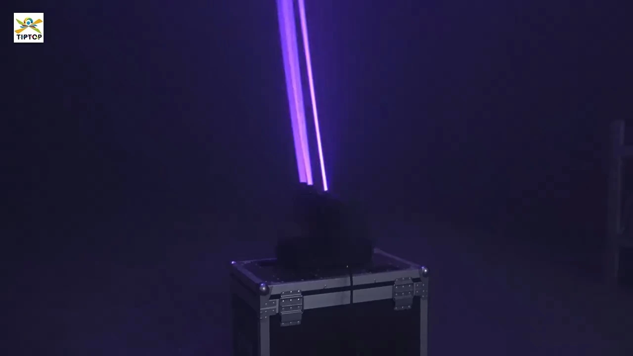 6pcs 5W 3-in-1 RGB DMX Stage Laser Moving Head with 5-Heads, Endless Rotation LED Beam Moving Head 1