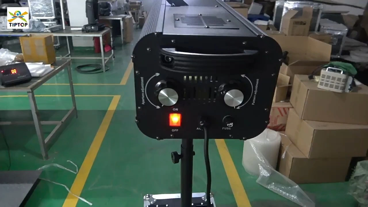 350W LED Follow Spot Light with Color Wheel and Gobo for Weddings, Events, and Concerts 1