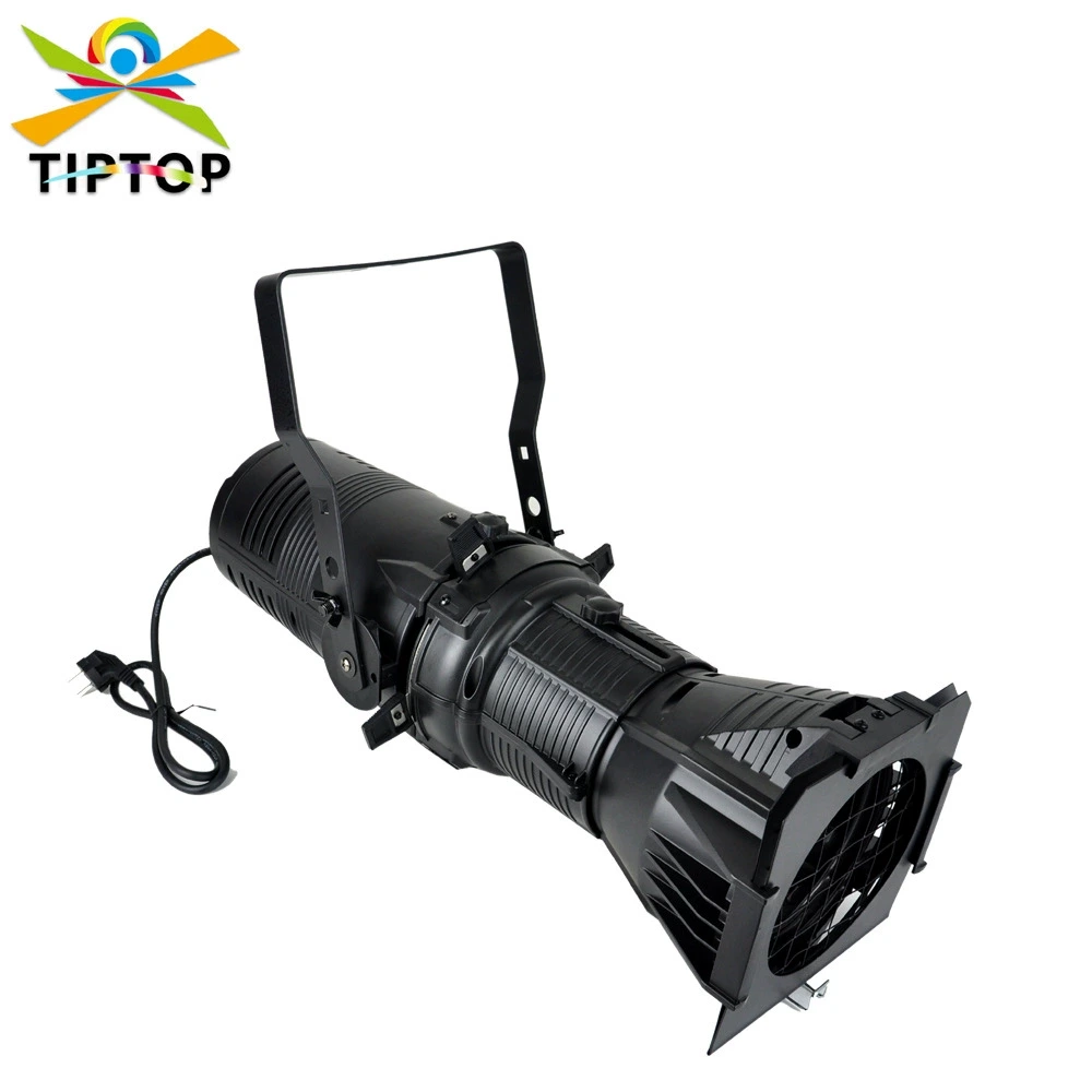 Projecteur LED professionnel 200 W DMX512 en aluminium moulé sous pression, lentille fixe, idéal pour les mariages, le montage sur structure et l'éclairage de studio. 1