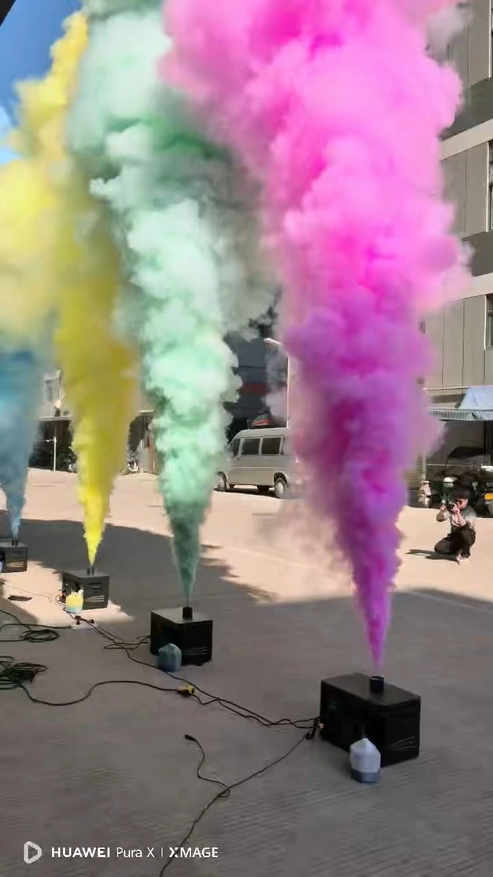 Máquina de Fumaça Colorida à Prova d'Água - Gerador de Névoa para Efeitos Especiais Externos Resistente à Chuva, com 15 Metros de Altura 1