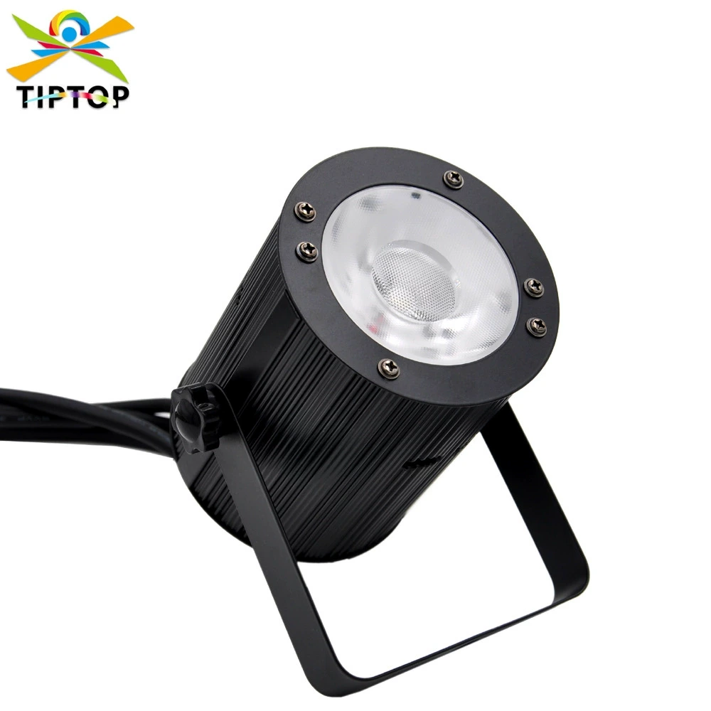 Mini projecteur PAR DMX COB 50 W pour scène - Câble en série manuel en aluminium moulé - Blanc froid / Blanc chaud / RGBW 1