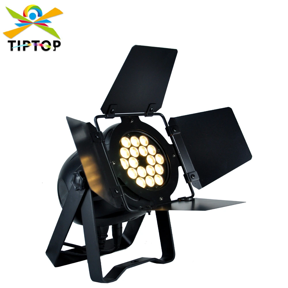 18 x 3-W-Mini-LED-PAR-Scheinwerfer mit Abschirmklappen, energiesparend, mit hochhellen Tyshine-LEDs für Bühnen- und Eventbeleuchtung 1