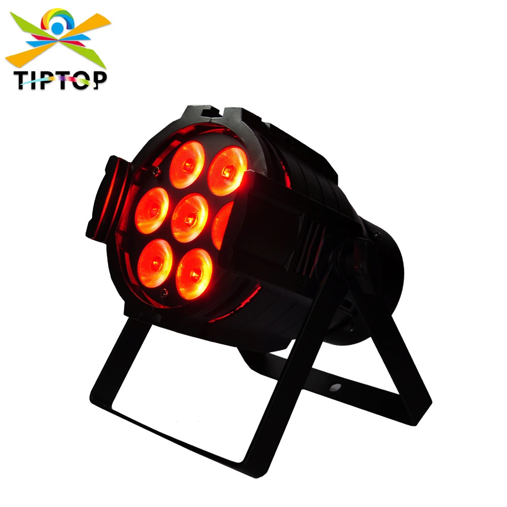 Projecteur PAR LED 4-en-1 mini RGBW 7x12W en aluminium moulé – Compact, durable et polyvalent 1