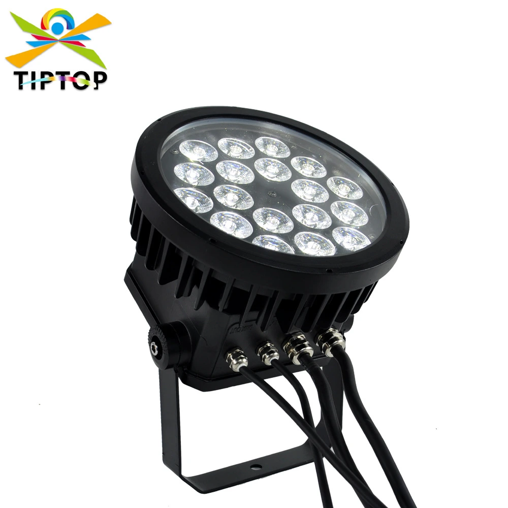 18PCS 12W RGBW 4-in-1 Outdoor IP65 Waterproof LED Par Can Cast Aluminum Shell Stage Wash Light 1