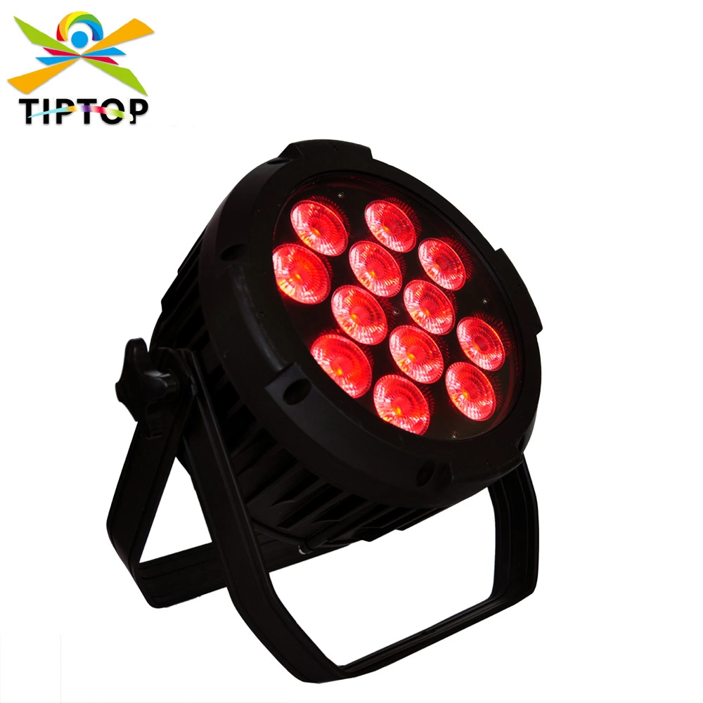 Conjunto de 12 refletores LED RGBW de 12W/15W/18W, com carcaça de alumínio fundido à prova d'água IP65, ideal para iluminação de palco, eventos, paisagens e arquitetura. 1