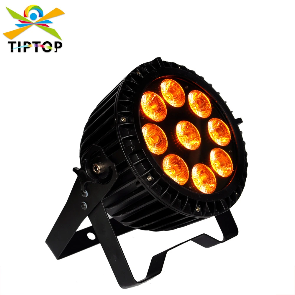 Compact 9-LED IP65 Waterproof Flat PAR Light – High-Brightness Outdoor Stage Wash Fixture 1