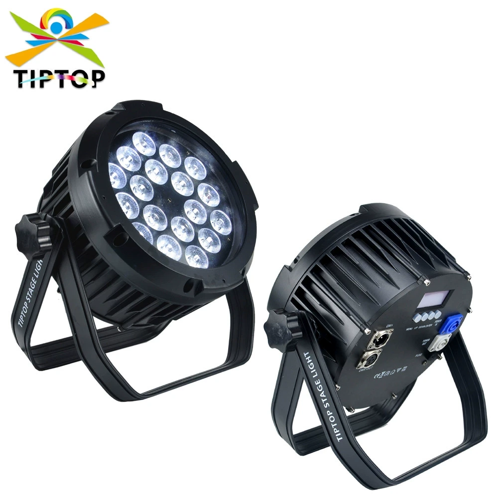 18x RGBW RGBWA RGBWUV Silent Par Light – Fanless, Cast Aluminum, Soft Color Mixing 1