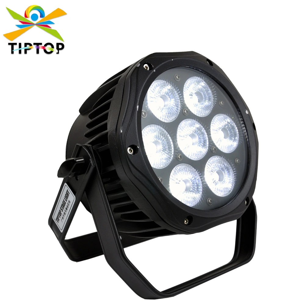 7 x 18W Tianshin RGBWA UV 6-in-1 Silent LED Par Light – Cast Aluminum, Fanless, Smooth Color Mixing 1