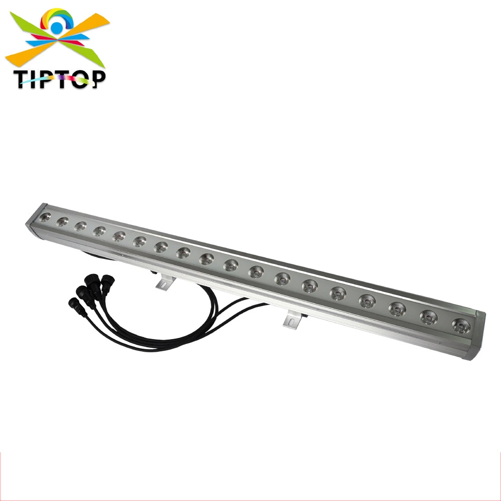 Refletor de parede LED à prova d'água 18 x 3W/4W 100cm – RGB/RGBW, luz ascendente de projeção em cores plenas, luz de palco externa. 1