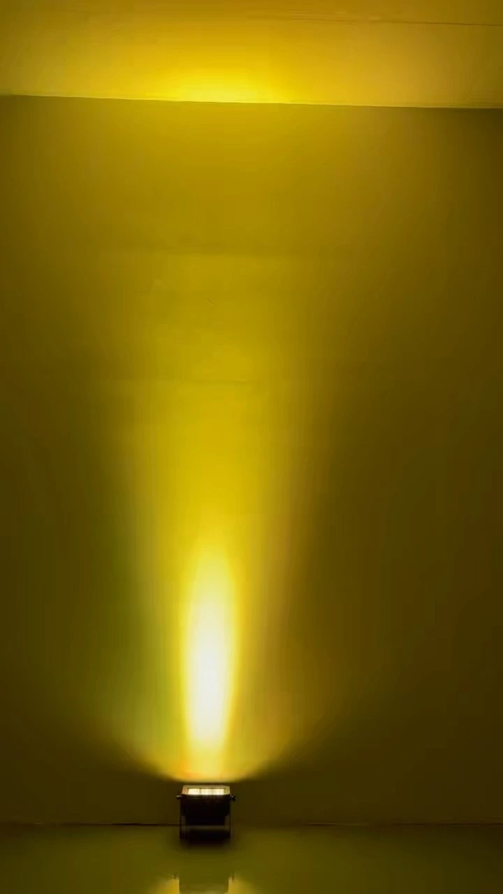 Refletor de parede DMX sem fio 6 em 1 alimentado por bateria 9 x 12 W – IP65 para uso externo 1