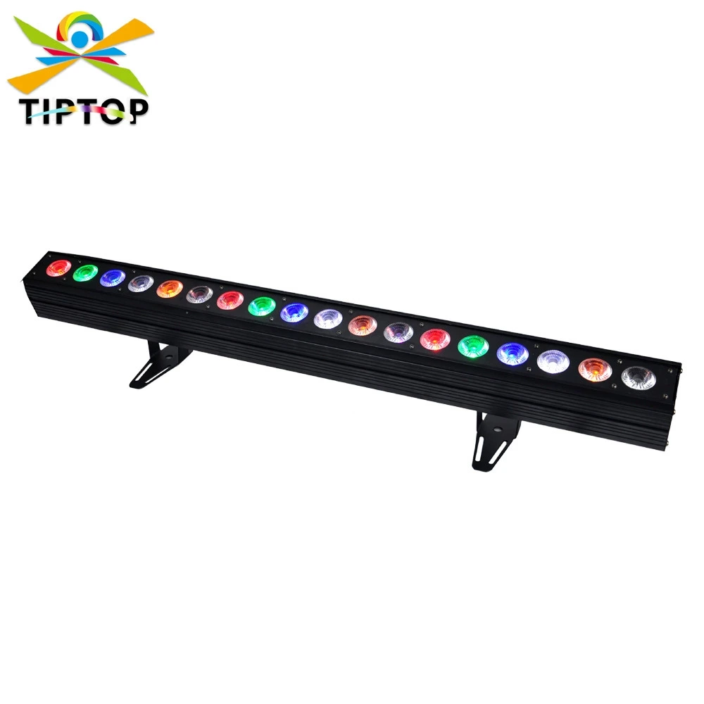 Refletor de parede LED Pixel 18 x 18W não à prova d'água – Controle de perseguição e pontos – Ideal para palcos, casamentos e bares, além de aplicações em engenharia arquitetônica. 1