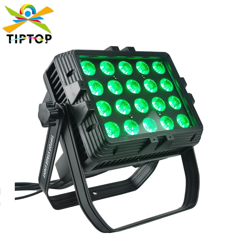 20 faretti LED wash da esterno RGBWAL 6 in 1 da 18 W – Illuminazione per fondali di palcoscenici e facciate di edifici 1