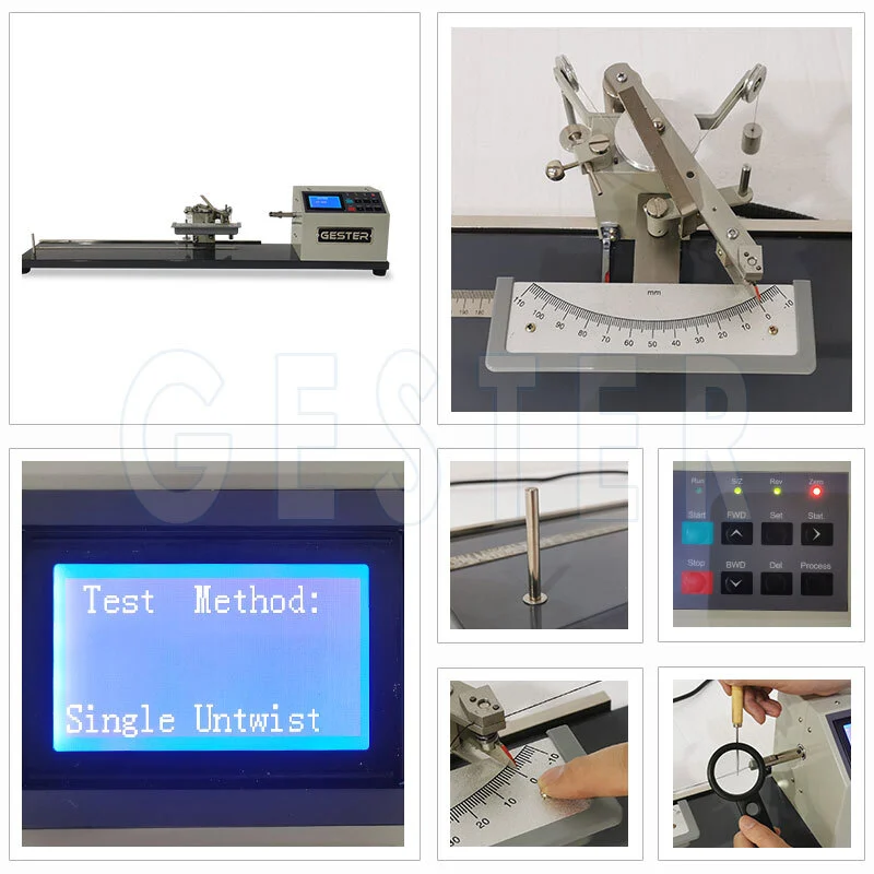 Electronic Single Yarn Twist Tester Machine GT-A08 1