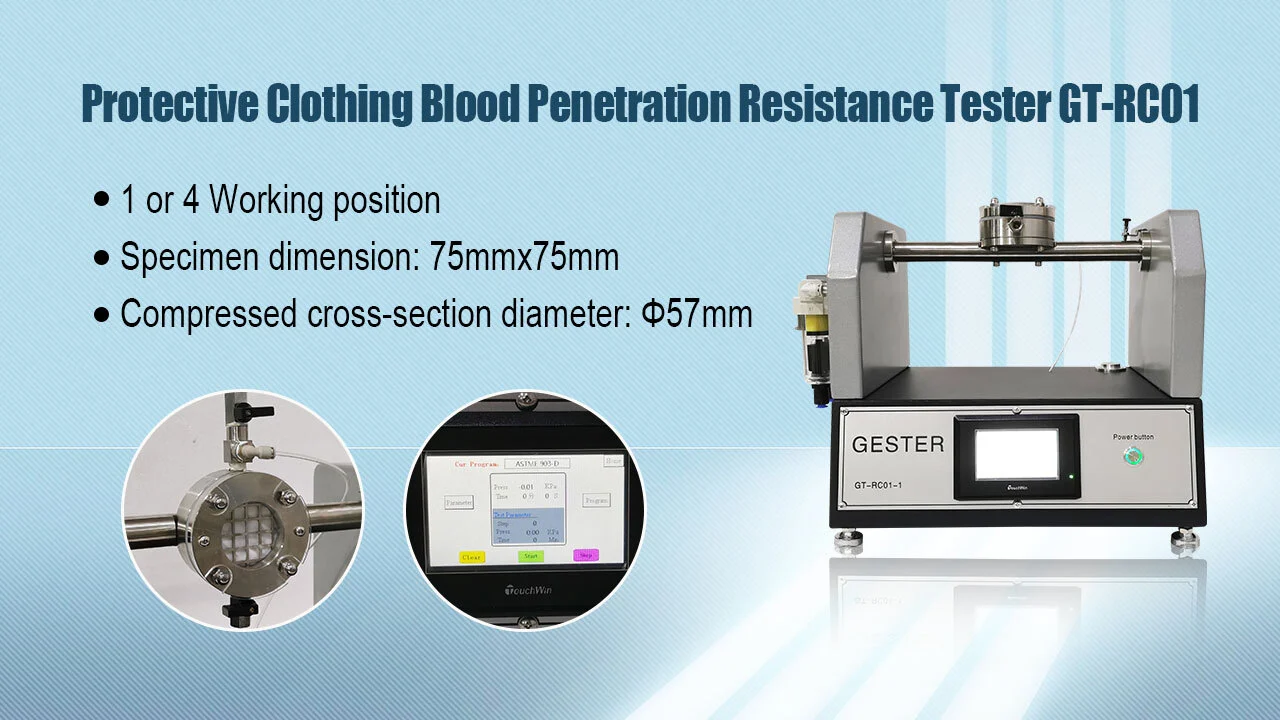 Blood Penetration Resistance Tester For Protective Clothing GT-RC01 1