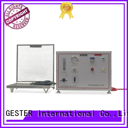 GESTER specific fabric flammability tester procedure for test 1