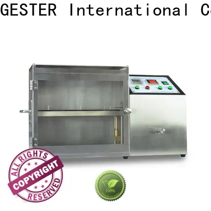 GESTER flame test chamber procedure for fabric 1