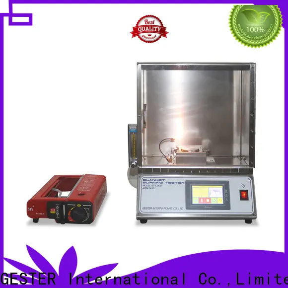 GESTER Instruments wholesale Blanket Flammability Testing Machine procedure for textile 1
