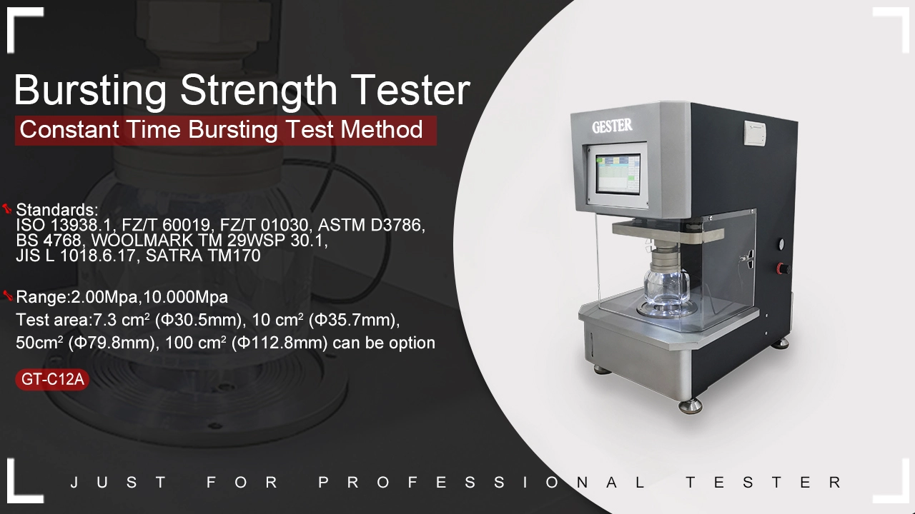 Fabric Hydraulic Bursting Strength Tester GT-C12A 1