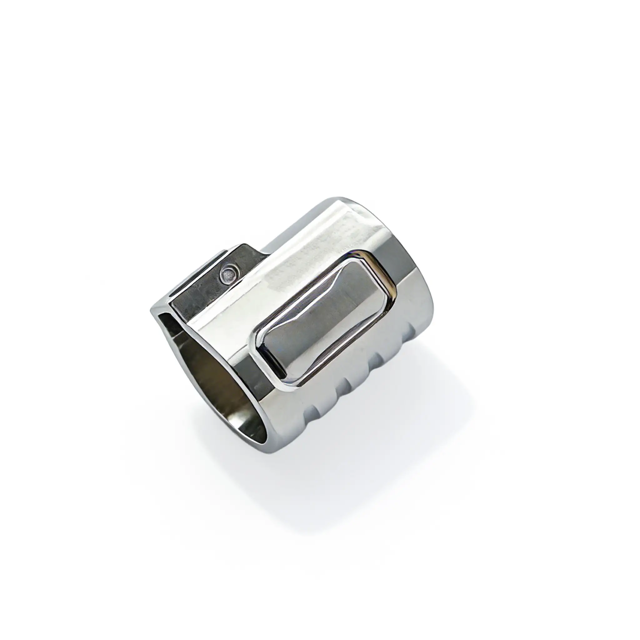 Custom Polished Zinc Alloy Die Cast Connector Sleeve with Lock Mechanism 1