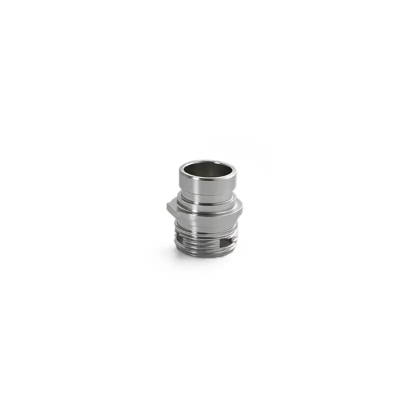 Custom Precision Machined Multi-Stage Threaded Connector Housing 1
