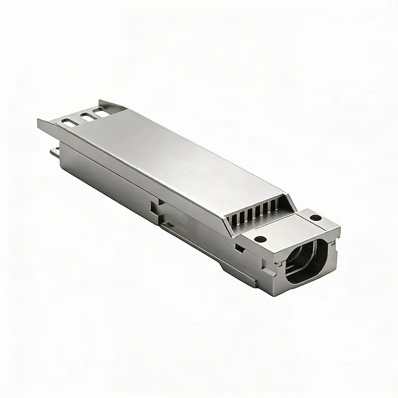 Custom Precision Die-Cast Aluminum Optical Module Housing with Integrated Heat Sink 1