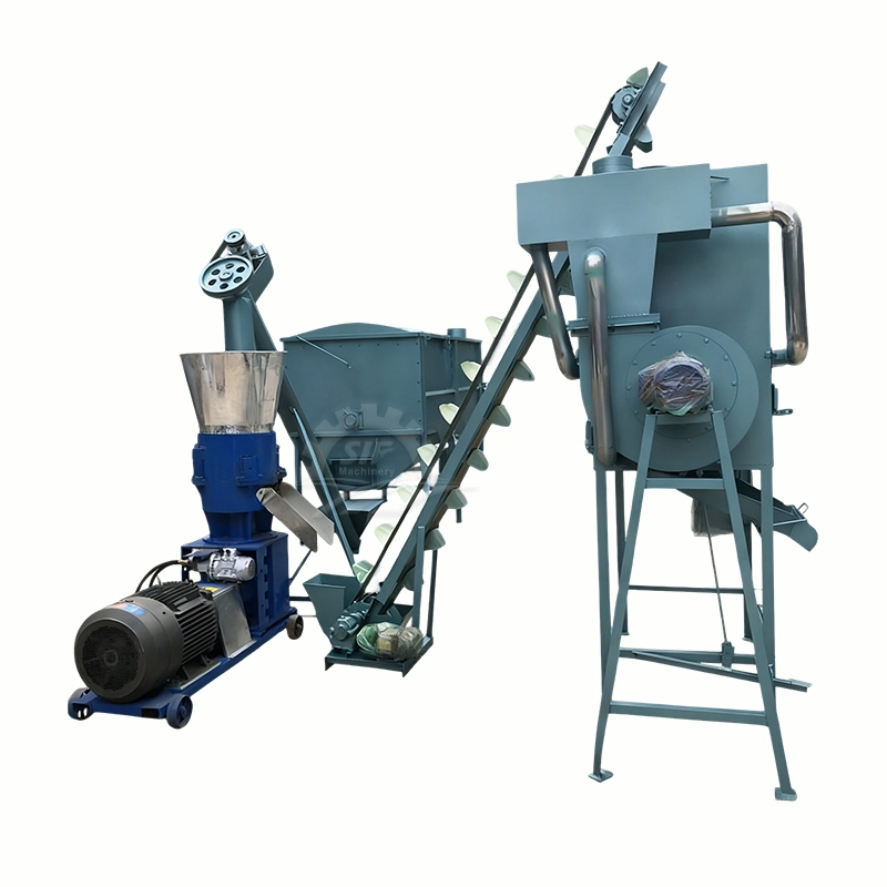 Linha de produção de ração peletizada personalizada - Capacidade de 200 a 2000 kg/h | Econômica 1