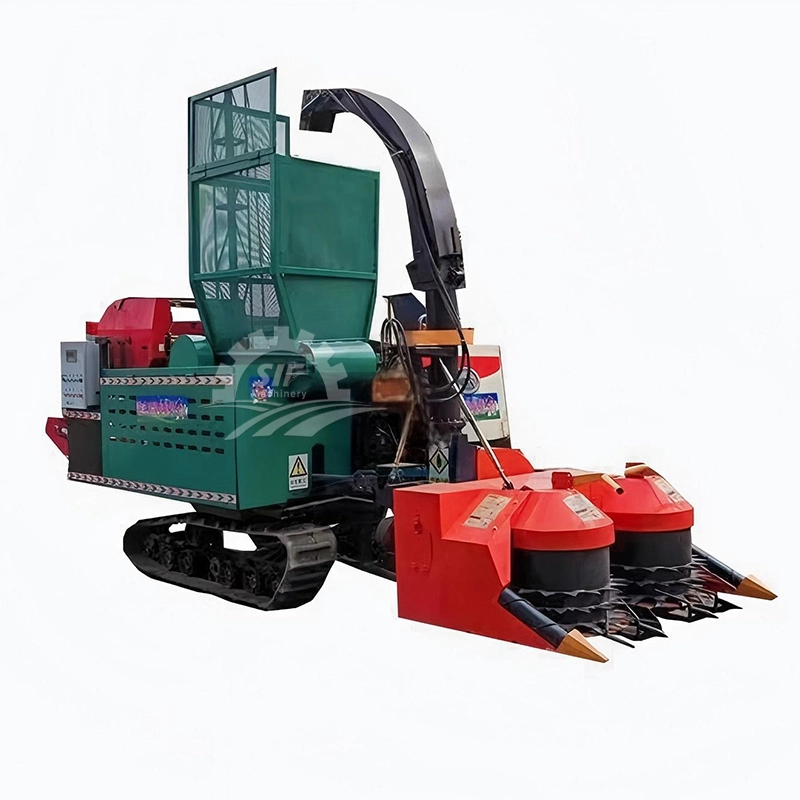 Ensileuse-presse à chenilles 4QX-1600 - Tout-terrain, automotrice, récolte, broyage et pressage en une seule opération, spécialisée pour l'alimentation animale 1